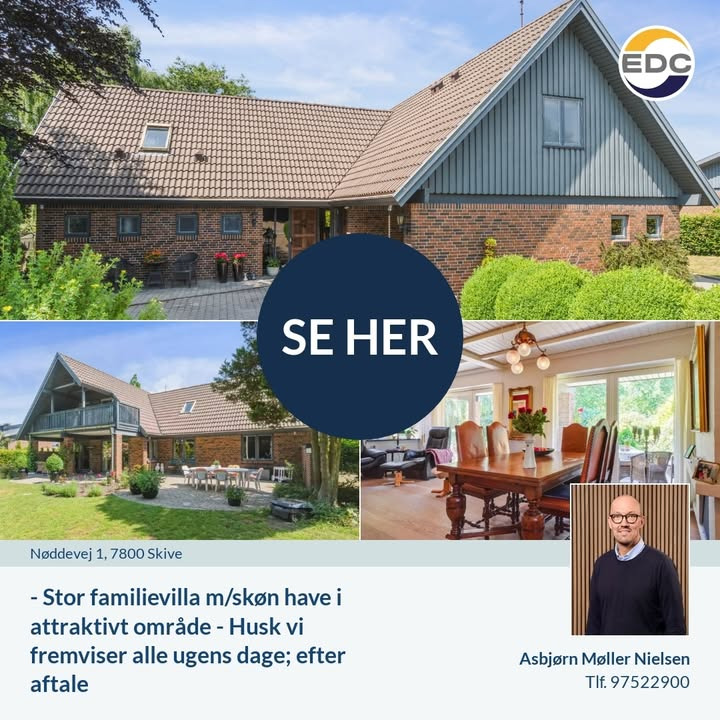 EDC Skive I/S tilbyder stor familievilla med skøn have i attraktivt område