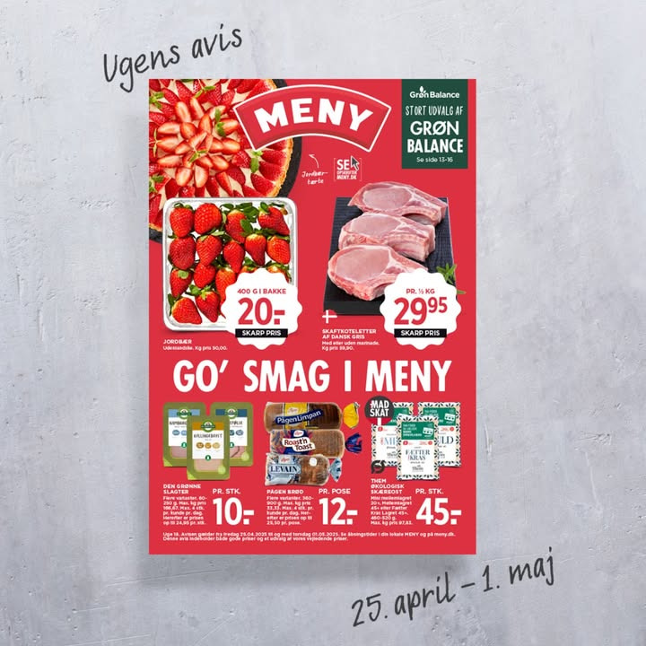 Meny Klarup tilbyder gode priser og lækker smag i ugens avis