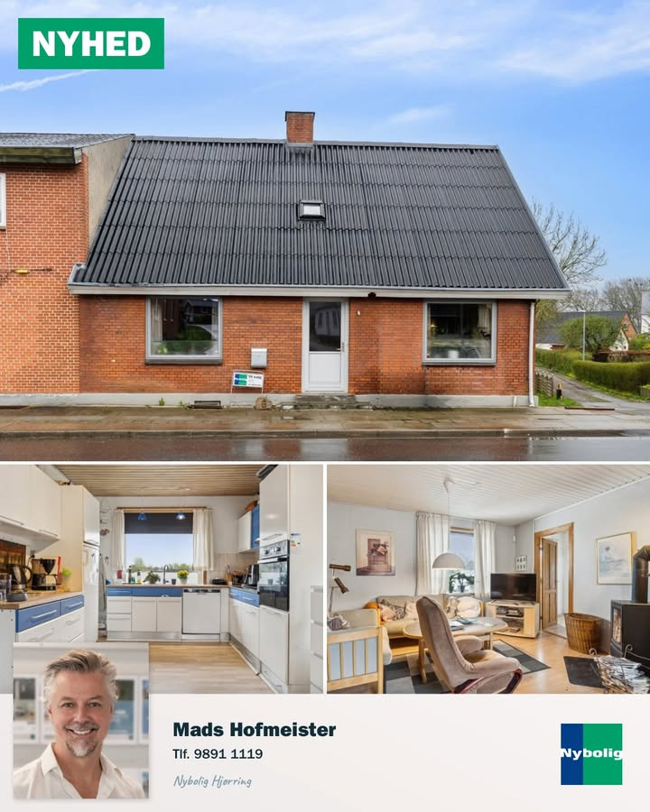 Nybolig Hjørring v/Morten Hove: Rækkehus med charme og beliggenhed ved naturen til salg