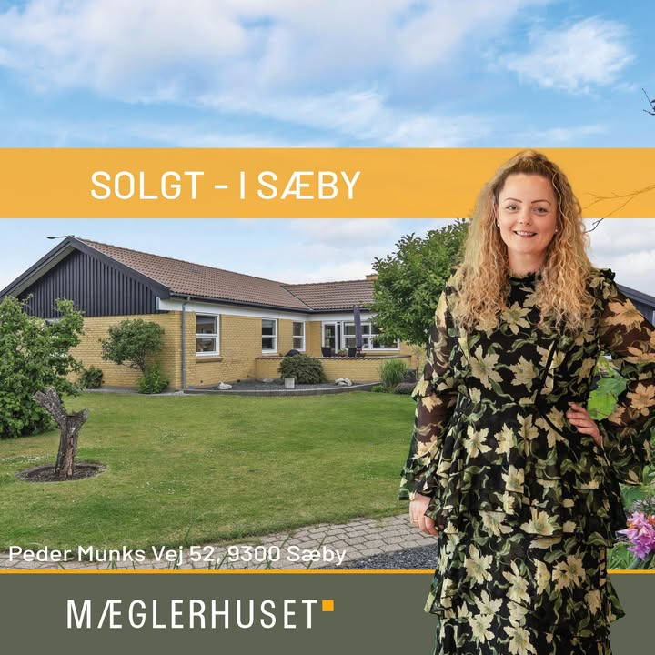 Mæglerhuset Sæby fejrer salg på Peder Munks Vej 52 efter vedholdende indsats