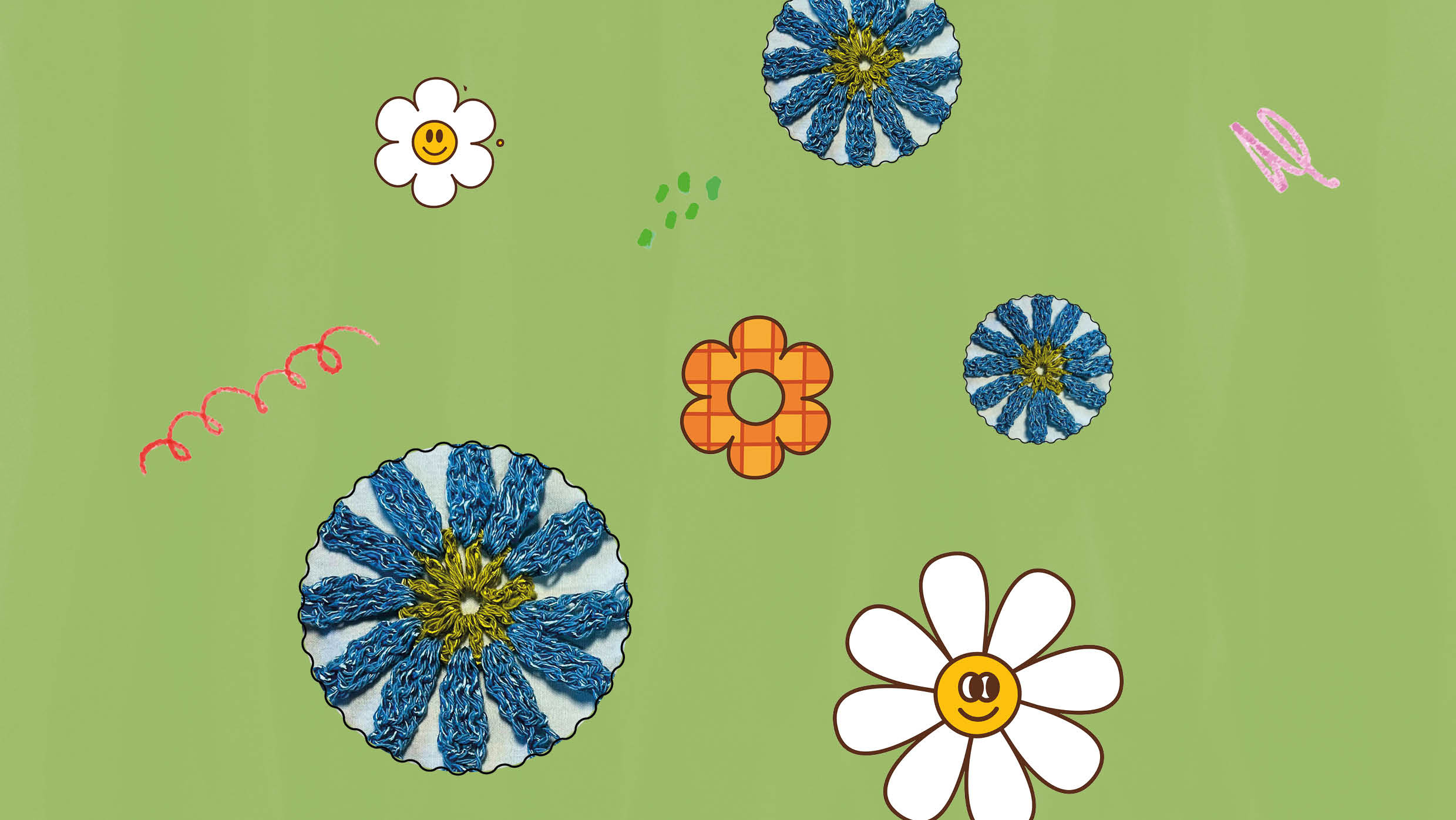 Skab hæklede blomster og fejring af Pippi Langstrømpe på Borup Bibliotek