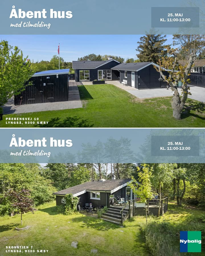 Nybolig Sæby A/S inviterer til åbent hus i Lyngså med tilmelding
