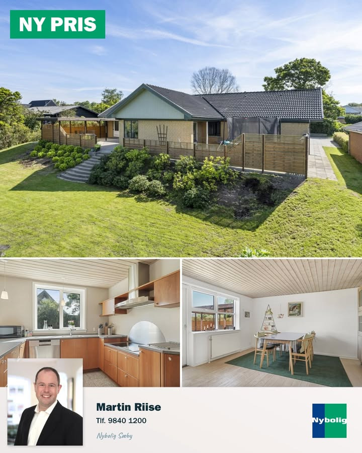 Familievenlig villa på Højlundsvej med ny pris hos Nybolig Sæby A/S