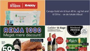 Canaja Gold vin til kun 49 kr. og hel and til 59 kr. - se de lokale tilbud