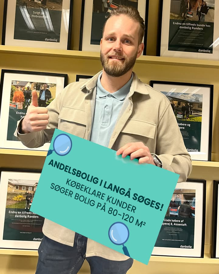 Danbolig Randers søger andelsbolig i Langå til købeklare kunder
