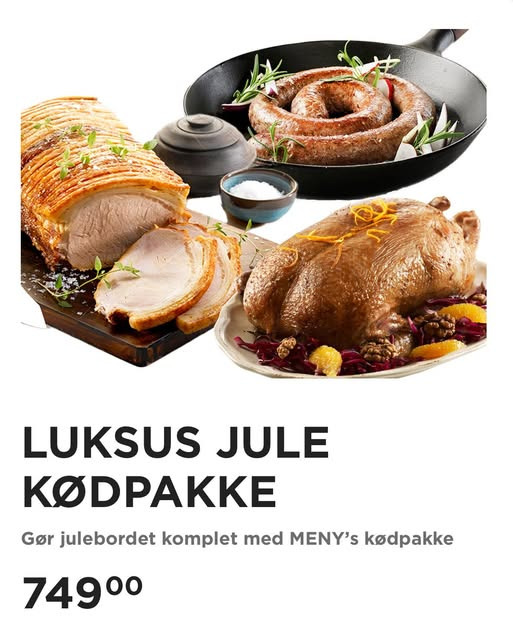Meny Aabybro tilbyder luksus kødpakker til julebordet
