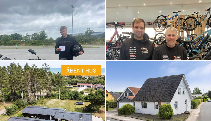 Nyt fra Lene`s Køreskole v/Lene Hansen, Nybolig Sæby A/S, Sæby cykler og 1 anden