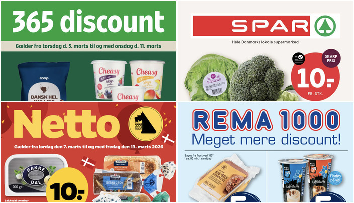 Coop hel kylling til 39 kr. og Bakkedal smørbar til 10 kr. - se ugens lokale tilbud