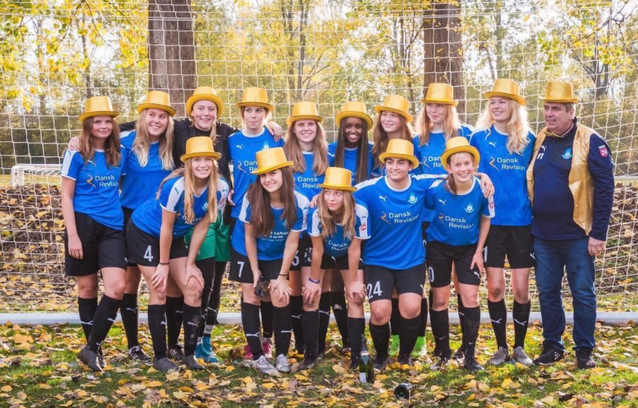 Roskilde Pigefodbold vinder U18 Piger Øst-rækken