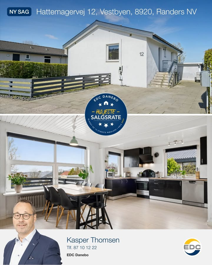 Velholdt villa fra EDC Danebo på lukket vej med moderne faciliteter og god beliggenhed