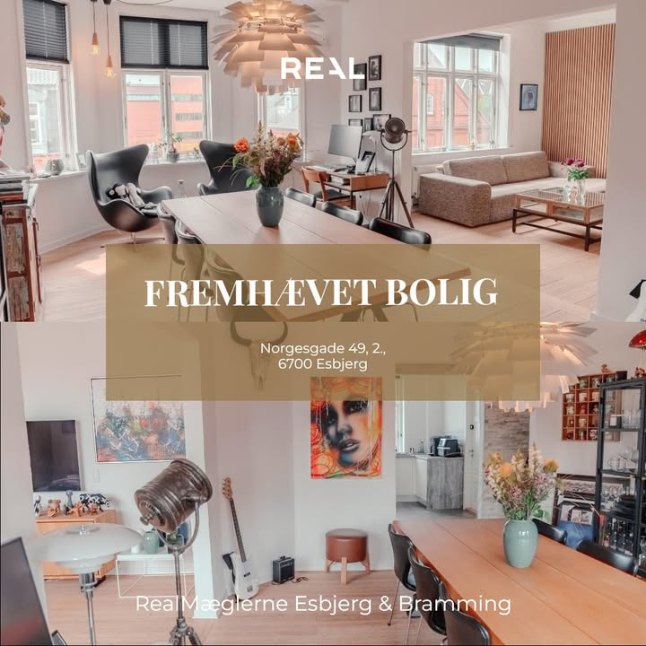 RealMæglerne Esbjerg og Bramming fremhæver herskabslejlighed i Esbjerg til salg