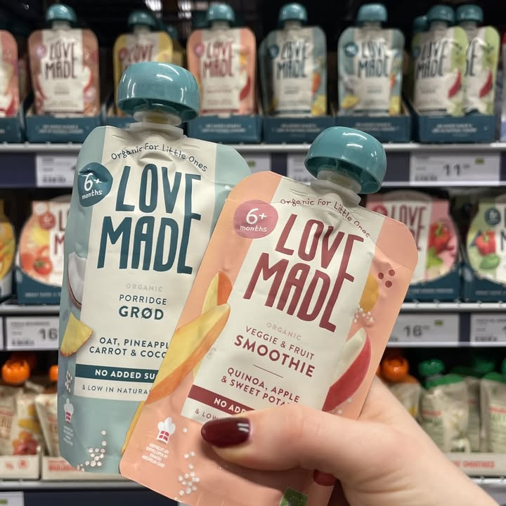 Rema 1000 Hadsund: Økologisk babymad til kun 10 kr. i samarbejde med LoveMade