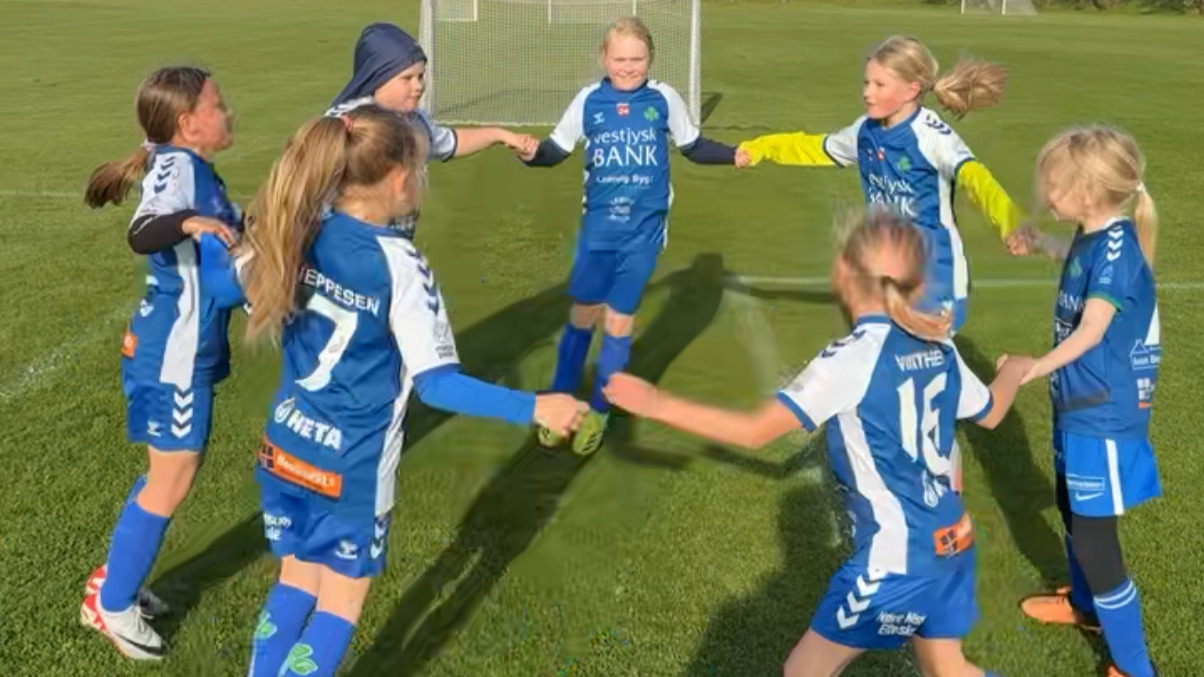 Lemvig GF U10 piger vender kampen mod Mejrup GU med flot defensiv indsats