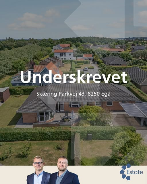 Estate Allebo Lystrup melder om underskrevet købsaftale for Skæring Parkvej 43