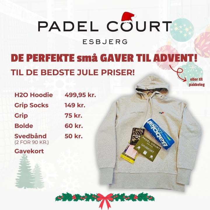 Padel Court Esbjerg tilbyder perfekte adventsgaver til padelentusiaster