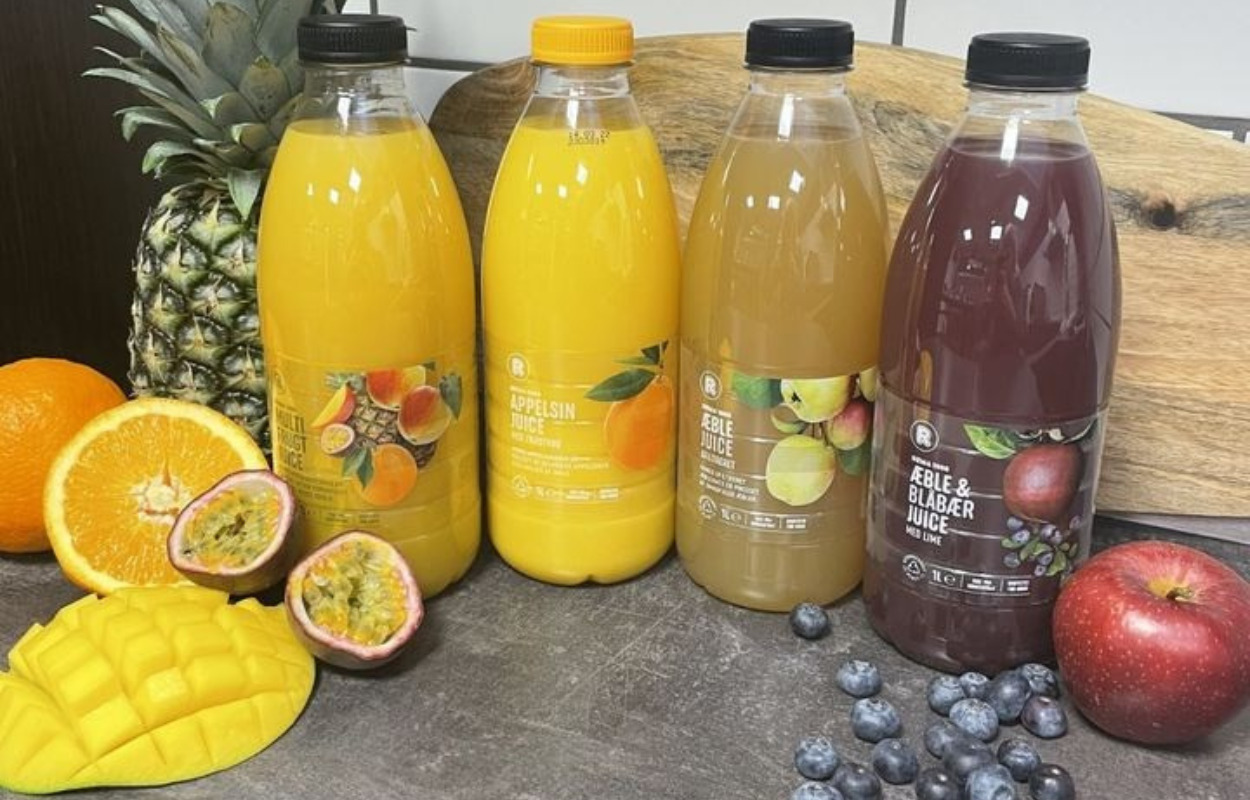 Friskt tilbud! Rema 1000 Gærumvej sælger juice på tilbud indtil 30. marts