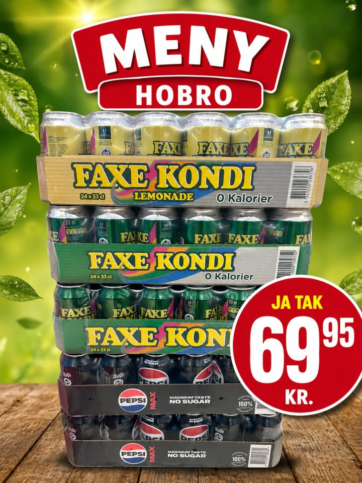 Meny Hobro fejrer 40 års jubilæum med billige sodavandspakker