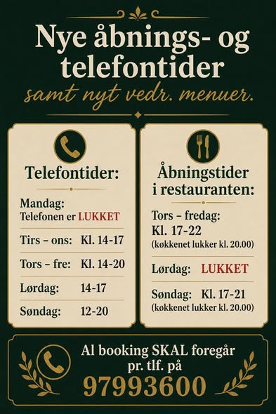 Vesløs Kro har lagt en plan for ændringer i driften