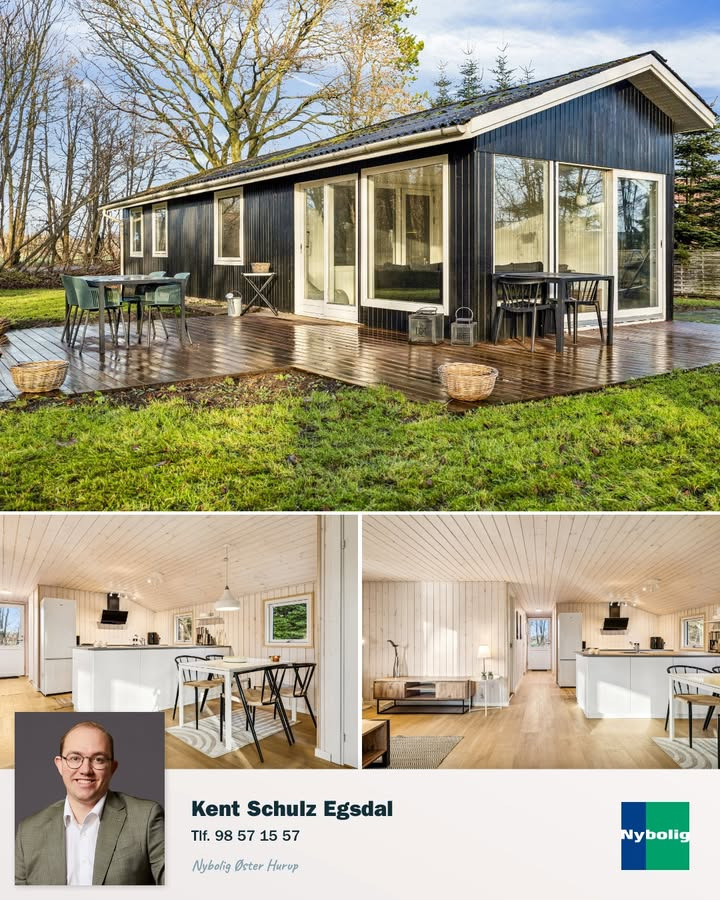 Nybolig Hadsund præsenterer moderne sommerhus tæt på kysten i Egense