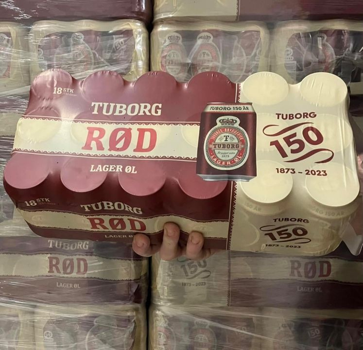 Meny Hjerting sælger rød Tuborg til spotpris: 18 dåser for kun 65 kr