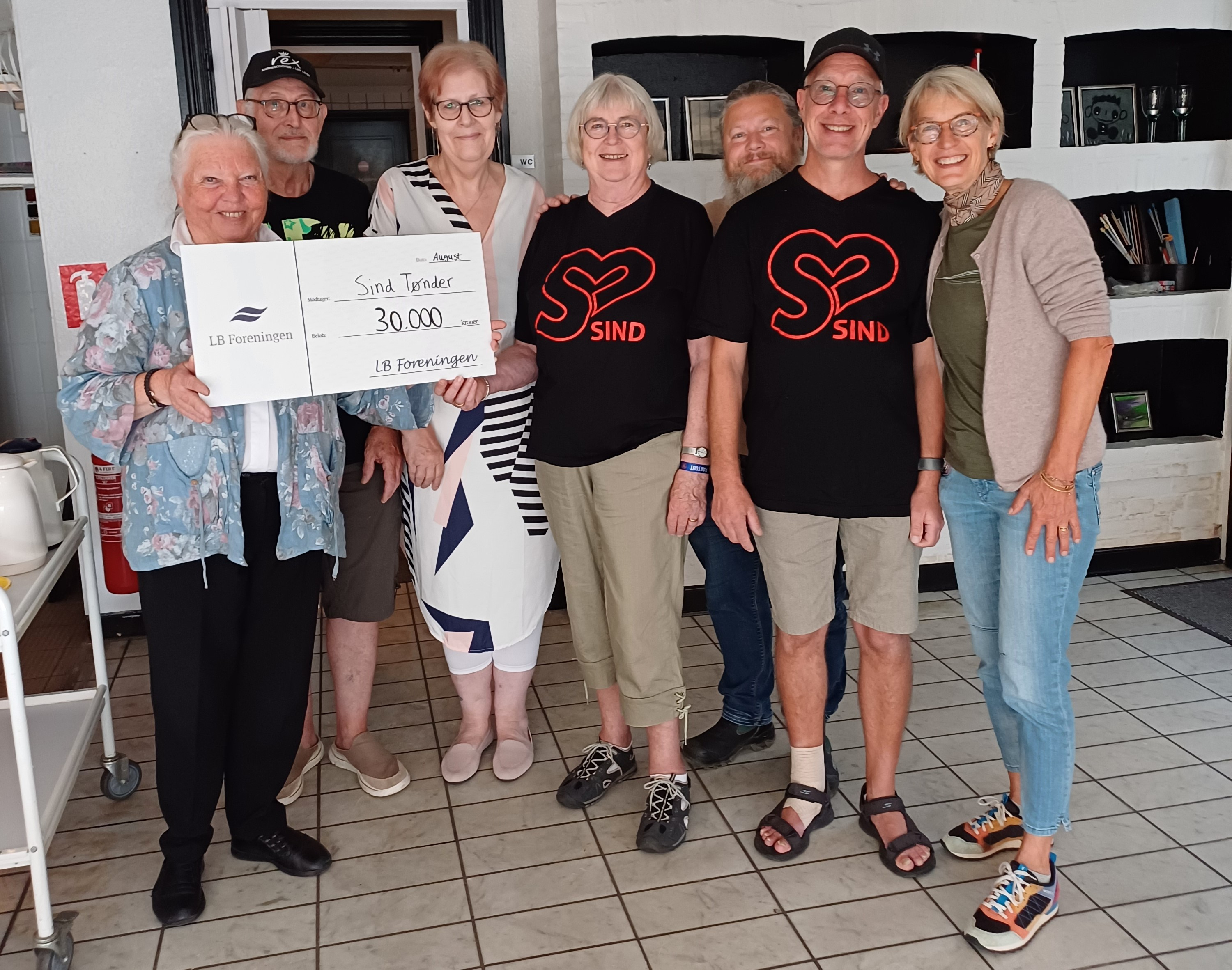 Lokal donation til SIND Tønders arbejde med psykisk udsatte voksne
