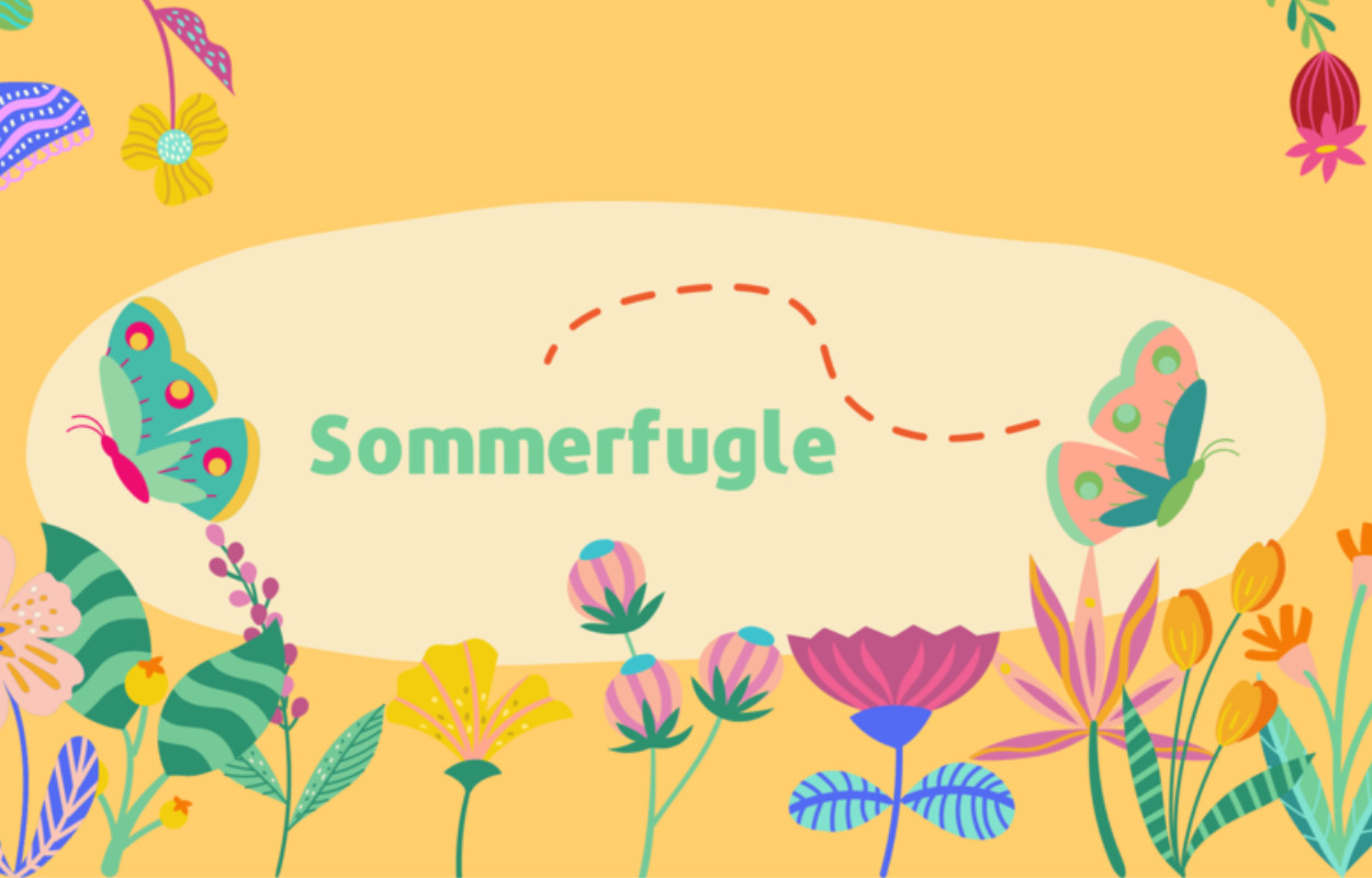 Ved kreabordet: Lav sommerfugle på klemmer på Højbjerg Bibliotek