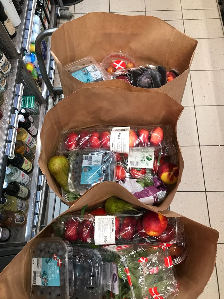 MIN KØBMAND I ASP sælger frugt og grønt poser til 45 kr.
