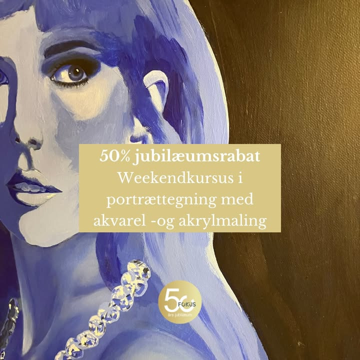 Fokus Folkeoplysning fejrer 50 års jubilæum med rabat på portrættegningskursus