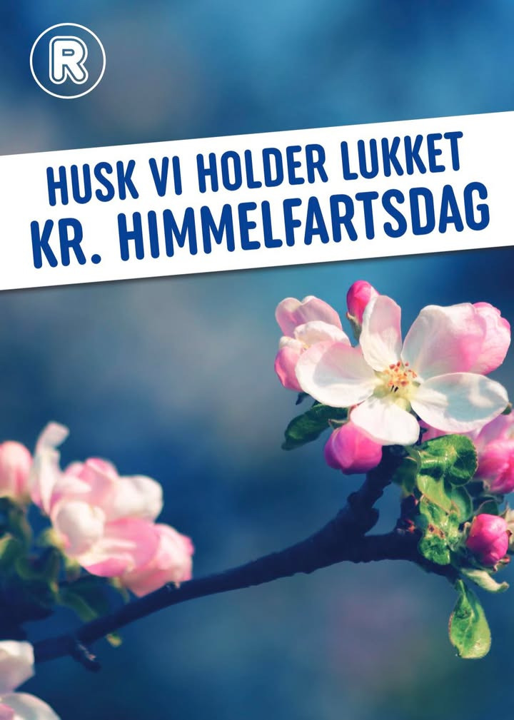 REMA 1000 Nykøbing Mors holder lukket Kr. himmelfartsdag