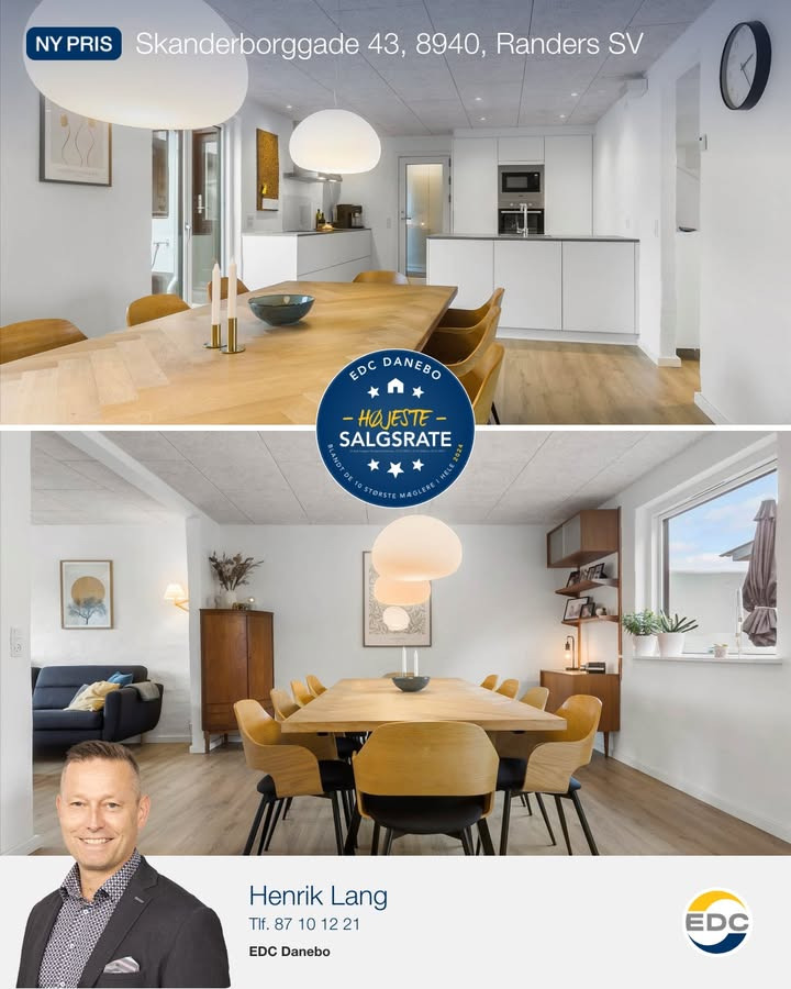 EDC DANEBO præsenterer ny pris på totalrenoveret byhus i Randers SV