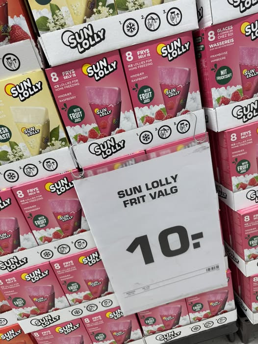 REMA 1000 Ringsted tilbyder sun lolly til 10 kr i begrænset tid