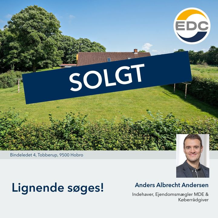 EDC Søren Jensen har solgt Bindeledet 4 og søger nye boliger til salg