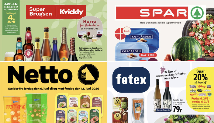 Friske brombær til kun 12 kr. og lækker indbagt laks til 12 kr. - se de lokale dagligvaretilbud