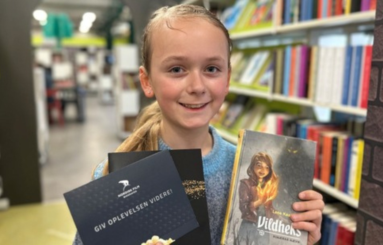 10-årige Ida vinder Vinterlæsedysten på Randers Bibliotek: Det giver ro i hovedet at læse