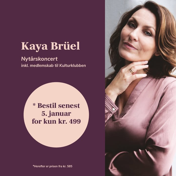 Billetter til nytårskoncert med Kaya Brüel sælges hurtigt hos Fokus Folkeoplysning