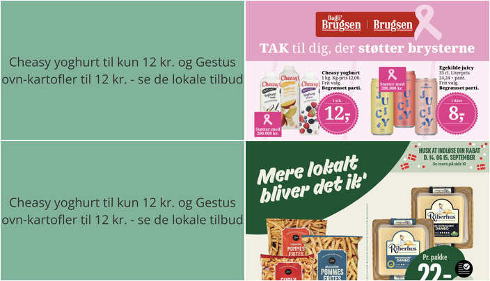 Cheasy yoghurt til kun 12 kr. og Gestus ovn-kartofler til 12 kr. - se de lokale tilbud