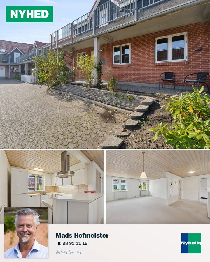 Nybolig Hjørring v/Morten Hove præsenterer charmerende andelsbolig i Hjørring på Dronningensgade 23A