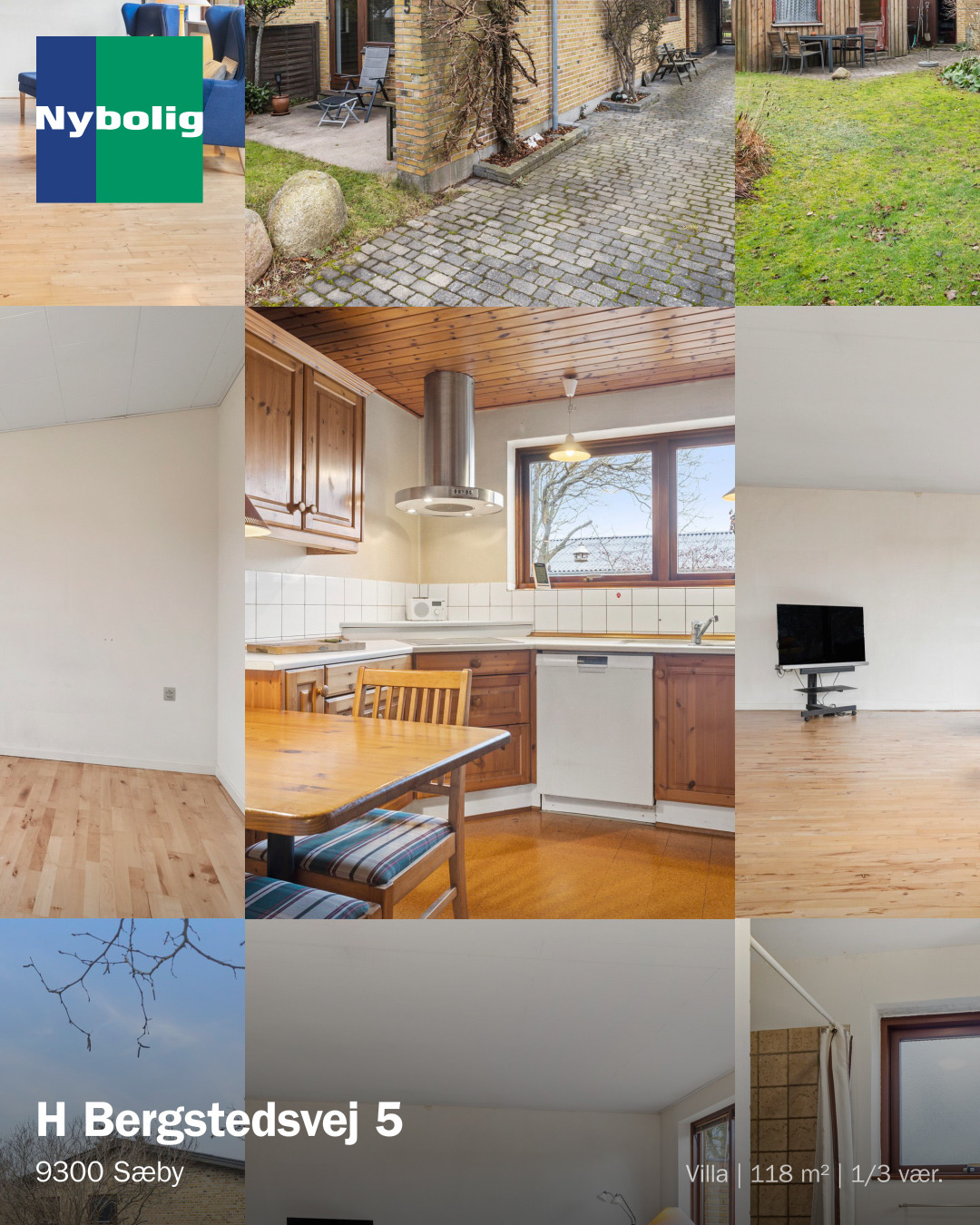 Nybolig Sæby A/S præsenterer ny etplansvilla til salg i Sæby
