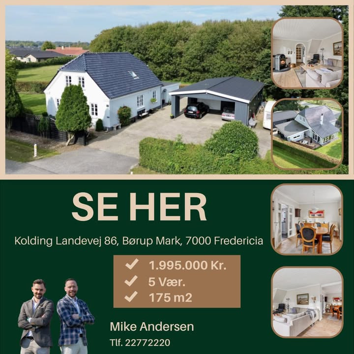 Charmerende patriciervilla i Fredericia til salg hos Ejendomsmægler Mike Andersen