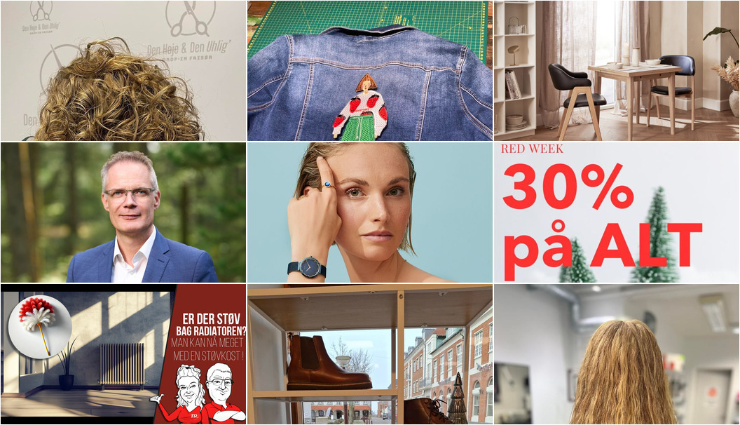 Nyt fra HOVELIND MØBLER, Den Høje & Den Uhlig´, ELINS BUTIK og 9 andre