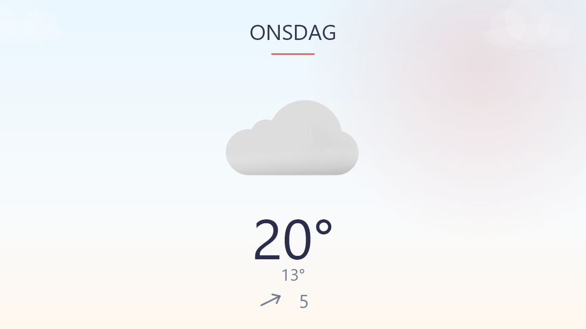 Sol og lun luft over dagen