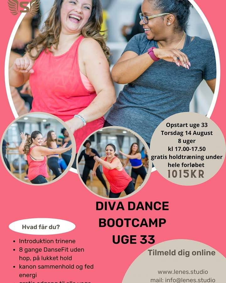 LeneS præsenterer DIVA Dance Bootcamp for alle niveauer og kropstyper i uge 33