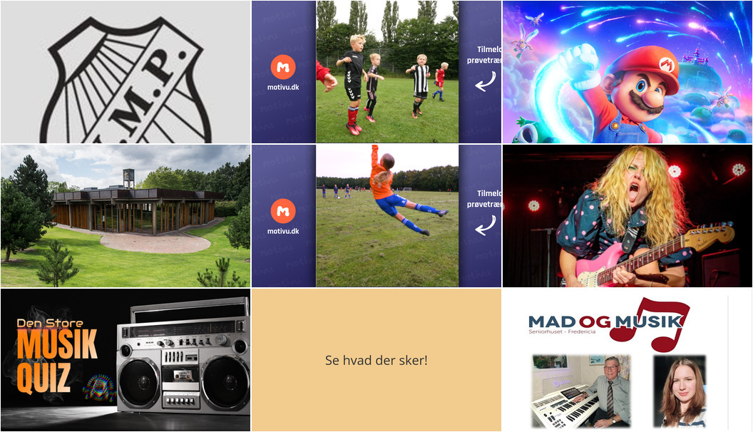 Fredericia byder på alt fra musikalsk quiz til fodboldtræning for børn - Se ugens begivenheder