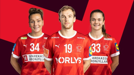 Unik dobbeltkamp med håndboldlandsholdene i Hillerød