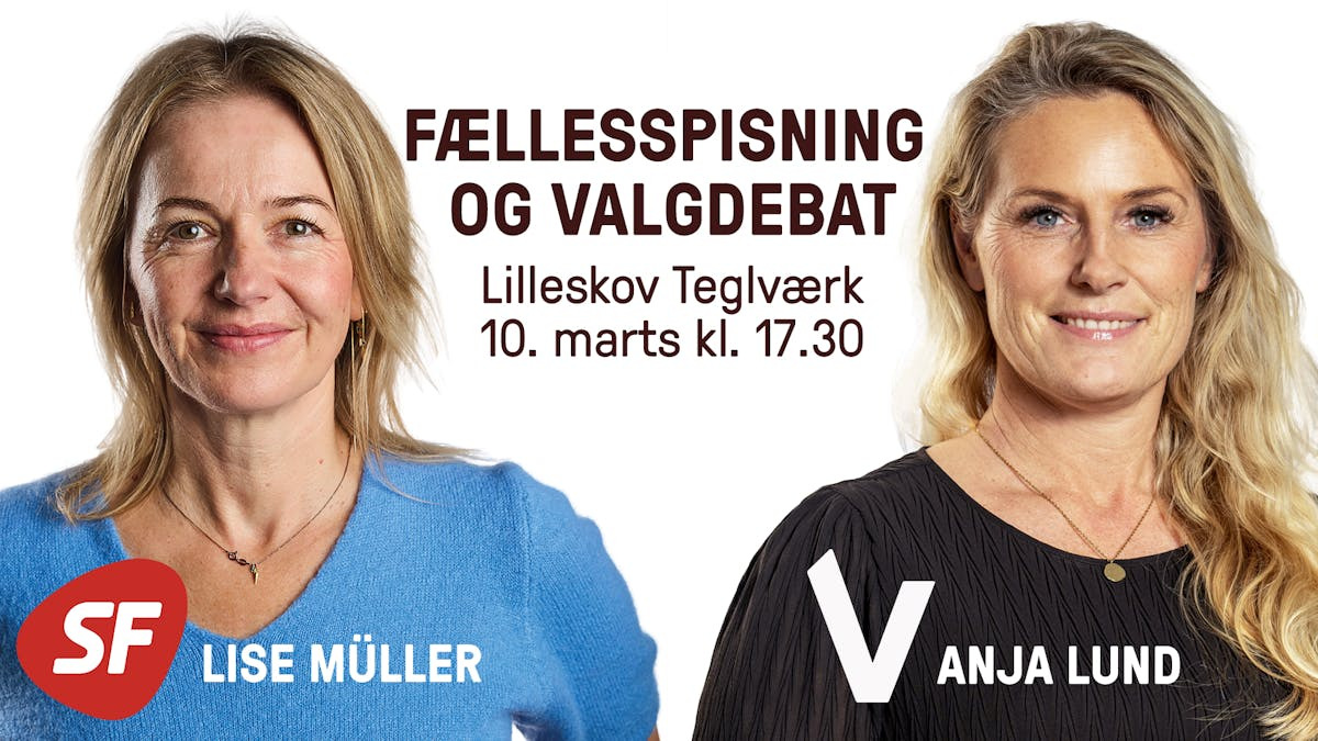 Fællesspisning og valgdebat i Tommerup