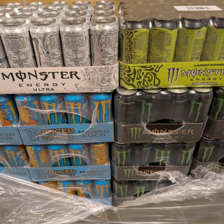 SuperBrugsen Hammerum tilbyder kasse Monster Energy til nedsat pris