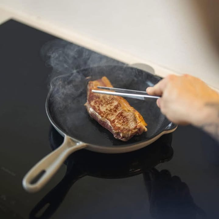 Stegepande i støbejern til kun 125 kr. hos Min Købmand Øster Bjerregrav