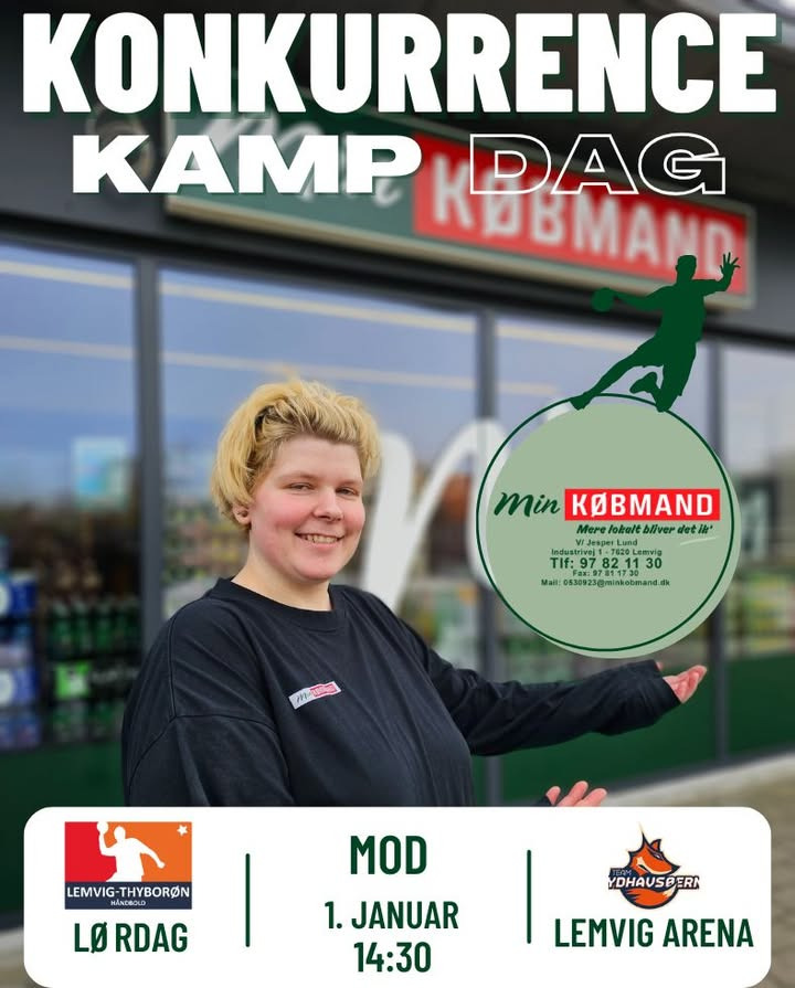 Min Købmand Lemvig udlodder billetter til håndboldkamp