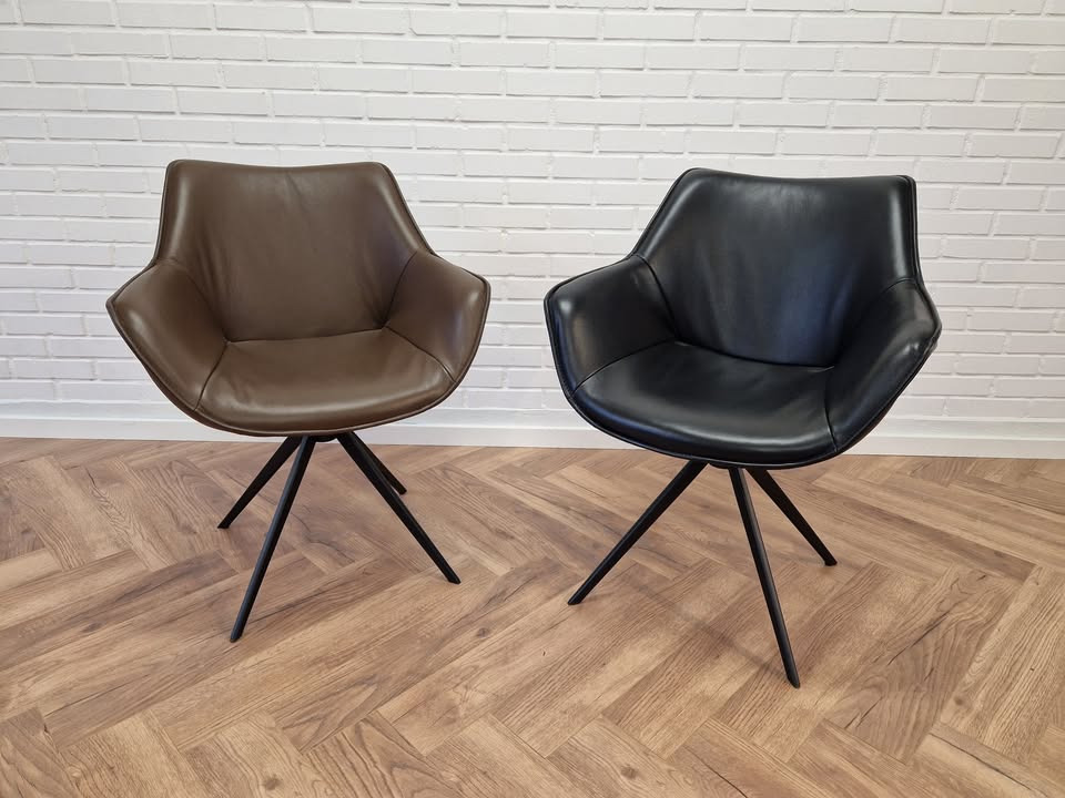 Hovelind Møbler præsenterer Olivia drejestol i eksklusivt læder