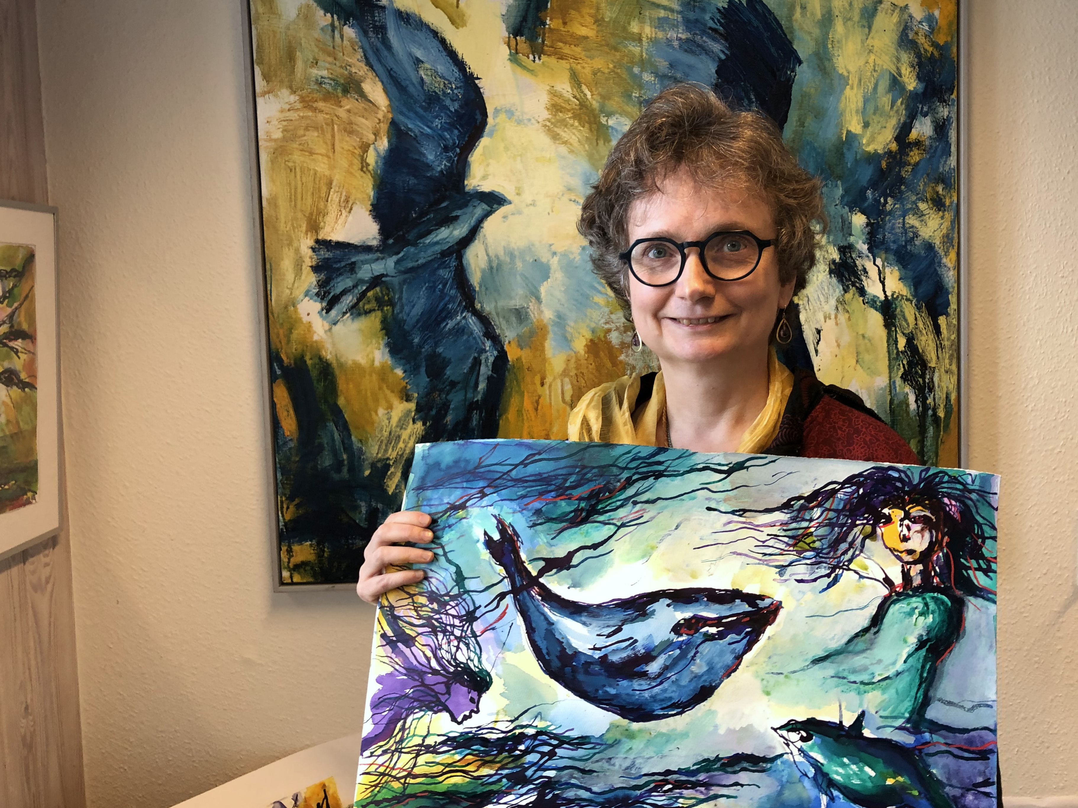 Billeder i blåt fra Gladkunst